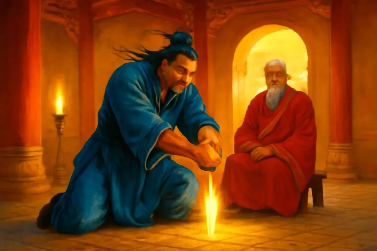 Lữ Động Tân phi kiếm chém Hoàng Long